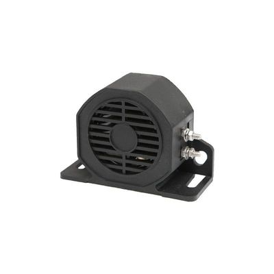IP67 Forklift Backup Alarm Hitam Forklift Reversing Beeper 15W Dengan Bahan Nylon yang awet