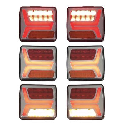 Kit pencahayaan trailer yang disesuaikan Lampu belakang magnetik 4.2V untuk trailer