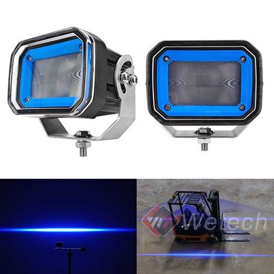 Lampu Peringatan Garis Balok Lampu Forklift LED Garis Lurus Indikator Keamanan Truk Merah Biru Hijau Led