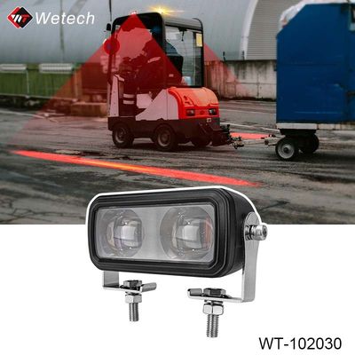 Lampu kerja forklift tahan air 12V 24V Lampu keselamatan pejalan kaki forklift 30W