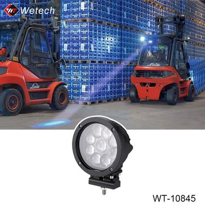 Lampu Spot Biru Forklift Disesuaikan 45W Lampu Keamanan Forklift Biru IP67