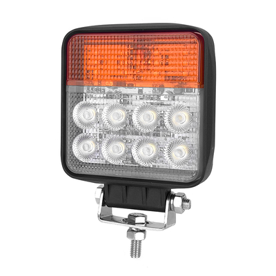 Lampu Kerja LED Waterproof 12V 24V DC 24W Flood Beam dengan sinyal belokan dan desain tahan lama