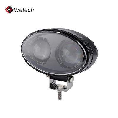 10V - 80V Blue LED Spot Light IP67 Lampu Spot Truk Dengan Bracket Pemasangan Baja Rostless