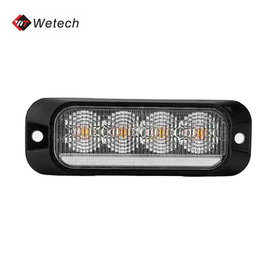 Side Flashing 12V - 24V LED Strobe Lampu peringatan IP67 Sinyal peringatan