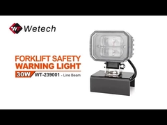 WT-239001 Forklift Lampu Zona Merah 30W LED Lampu Keamanan Forklift Dengan Bracket Baja Ringan