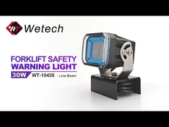 WT-10460 Lampu Keselamatan Forklift Rumah Aluminium Diecast 60W Lampu Keselamatan Gudang IP67