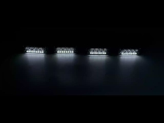 WT-10912 12V - 24V LED lampu peringatan stroberi IP67 sisi berkedip lampu stroberi untuk kendaraan